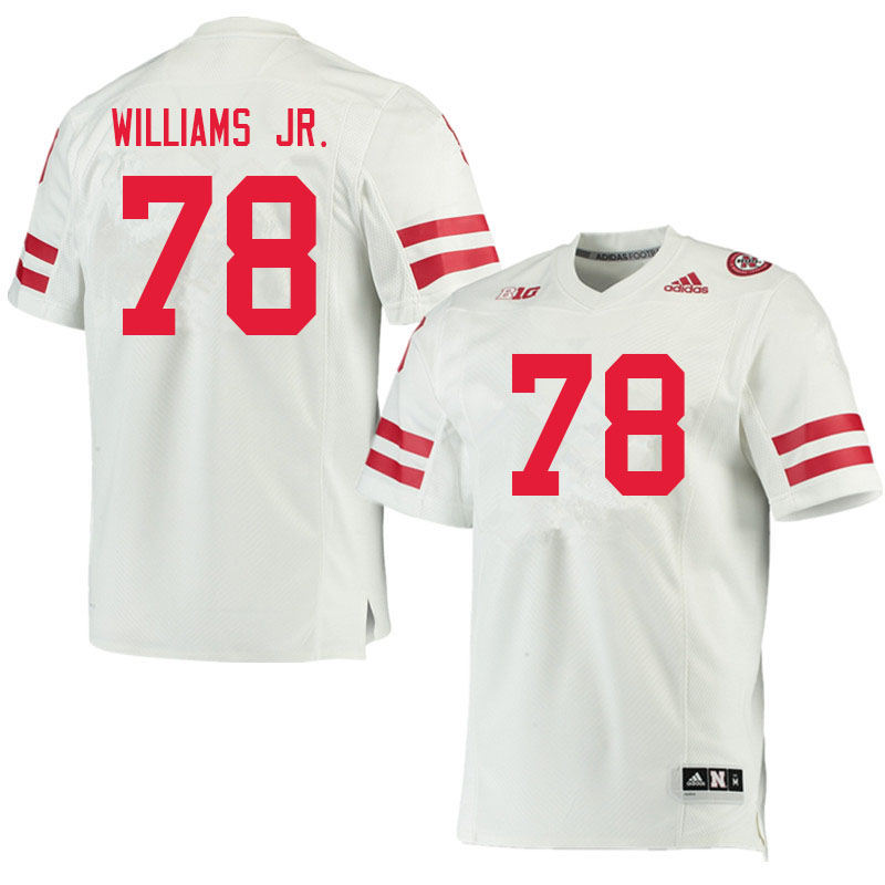 Men #78 Kevin Williams Jr. Nebraska Cornhuskers College Football Jerseys Sale-White - Click Image to Close